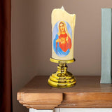 Maxbell Flameless Electronic Candles Lamp LED Prayer for Larterns Wedding Decoration Our Lady