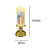 Maxbell Flameless Electronic Candles Lamp LED Prayer for Larterns Wedding Decoration Virgin Embrace