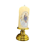 Maxbell Flameless Electronic Candles Lamp LED Prayer for Larterns Wedding Decoration holy family