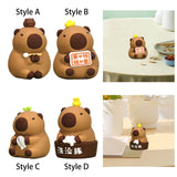 Maxbell Capybara Statue Collectible Crafts Animal Figure for Festival Auto Bookshelf Style A