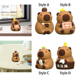 Maxbell Capybara Statue Collectible Crafts Animal Figure for Festival Auto Bookshelf Style A