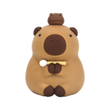 Maxbell Capybara Statue Collectible Crafts Animal Figure for Festival Auto Bookshelf Style A