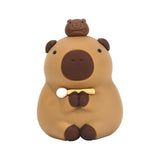 Maxbell Capybara Statue Collectible Crafts Animal Figure for Festival Auto Bookshelf Style A