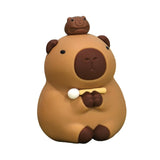 Maxbell Capybara Statue Collectible Crafts Animal Figure for Festival Auto Bookshelf Style A