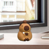 Maxbell Capybara Statue Collectible Crafts Animal Figure for Festival Auto Bookshelf Style A