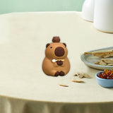 Maxbell Capybara Statue Collectible Crafts Animal Figure for Festival Auto Bookshelf Style A