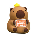 Maxbell Capybara Statue Collectible Crafts Animal Figure for Festival Auto Bookshelf Style B
