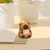 Maxbell Capybara Statue Collectible Crafts Animal Figure for Festival Auto Bookshelf Style B