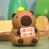 Maxbell Capybara Statue Collectible Crafts Animal Figure for Festival Auto Bookshelf Style B