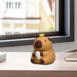 Maxbell Capybara Statue Collectible Crafts Animal Figure for Festival Auto Bookshelf Style C