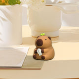 Maxbell Capybara Statue Collectible Crafts Animal Figure for Festival Auto Bookshelf Style C