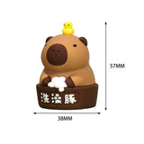 Maxbell Capybara Statue Collectible Crafts Animal Figure for Festival Auto Bookshelf Style D