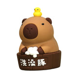 Maxbell Capybara Statue Collectible Crafts Animal Figure for Festival Auto Bookshelf Style D