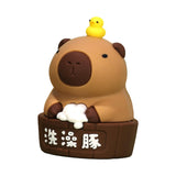 Maxbell Capybara Statue Collectible Crafts Animal Figure for Festival Auto Bookshelf Style D