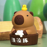 Maxbell Capybara Statue Collectible Crafts Animal Figure for Festival Auto Bookshelf Style D