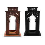 Maxbell Candle Lanterns Candle Holder Decor Table Lantern for Living Room Patio Home Brown