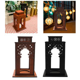Maxbell Candle Lanterns Candle Holder Decor Table Lantern for Living Room Patio Home Brown