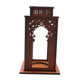 Maxbell Candle Lanterns Candle Holder Decor Table Lantern for Living Room Patio Home Brown