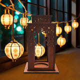 Maxbell Candle Lanterns Candle Holder Decor Table Lantern for Living Room Patio Home Brown