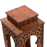 Maxbell Candle Lanterns Candle Holder Decor Table Lantern for Living Room Patio Home Brown