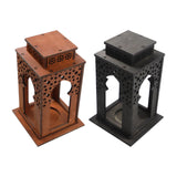 Maxbell Candle Lanterns Candle Holder Decor Table Lantern for Living Room Patio Home Brown