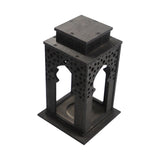 Maxbell Candle Lanterns Candle Holder Decor Table Lantern for Living Room Patio Home Black