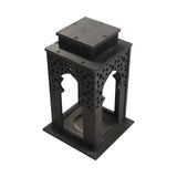 Maxbell Candle Lanterns Candle Holder Decor Table Lantern for Living Room Patio Home Black