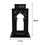Maxbell Candle Lanterns Candle Holder Decor Table Lantern for Living Room Patio Home Black