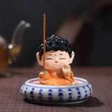 Maxbell Incense Stick Holder Buddhist Statue Incense Burner for Bedroom Desktop Home Standing