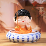 Maxbell Incense Stick Holder Buddhist Statue Incense Burner for Bedroom Desktop Home Standing