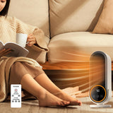 Maxbell Space Heater Personal Heater 1200W with Remote US 110V Plug
