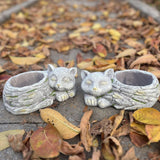 Maxbell Balcony Flower Pot Sleeping Cat Planter for Home Office Desk Decor Versatile Left
