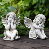 Maxbell Little Angel Figurine Decorative Angel Statue for Living Room Office Bedroom Style A