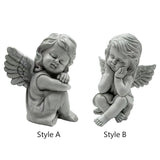 Maxbell Little Angel Figurine Decorative Angel Statue for Living Room Office Bedroom Style A