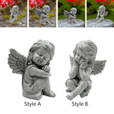 Maxbell Little Angel Figurine Decorative Angel Statue for Living Room Office Bedroom Style A