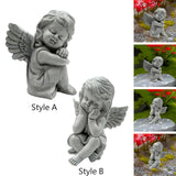 Maxbell Little Angel Figurine Decorative Angel Statue for Living Room Office Bedroom Style A