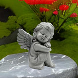 Maxbell Little Angel Figurine Decorative Angel Statue for Living Room Office Bedroom Style A