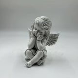 Maxbell Little Angel Figurine Decorative Angel Statue for Living Room Office Bedroom Style B