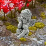 Maxbell Little Angel Figurine Decorative Angel Statue for Living Room Office Bedroom Style B