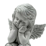 Maxbell Little Angel Figurine Decorative Angel Statue for Living Room Office Bedroom Style B