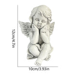 Maxbell Little Angel Figurine Decorative Angel Statue for Living Room Office Bedroom Style B