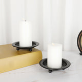 Maxbell Iron Plate Candle Holder Ornament Wedding Candle Plate for Hotel Home Dinner