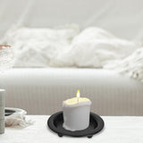 Maxbell Iron Plate Candle Holder Ornament Wedding Candle Plate for Hotel Home Dinner