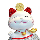 Maxbell Lucky Cat Figurine Car Decorations for Spring Festival Entrance Cabinet Desk Style A