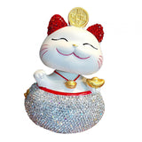 Maxbell Lucky Cat Figurine Car Decorations for Spring Festival Entrance Cabinet Desk Style A