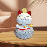 Maxbell Lucky Cat Figurine Car Decorations for Spring Festival Entrance Cabinet Desk Style A