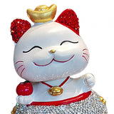 Maxbell Lucky Cat Figurine Car Decorations for Spring Festival Entrance Cabinet Desk Style B