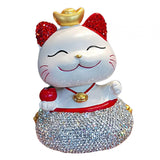 Maxbell Lucky Cat Figurine Car Decorations for Spring Festival Entrance Cabinet Desk Style B