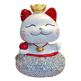 Maxbell Lucky Cat Figurine Car Decorations for Spring Festival Entrance Cabinet Desk Style B