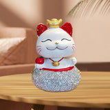 Maxbell Lucky Cat Figurine Car Decorations for Spring Festival Entrance Cabinet Desk Style B